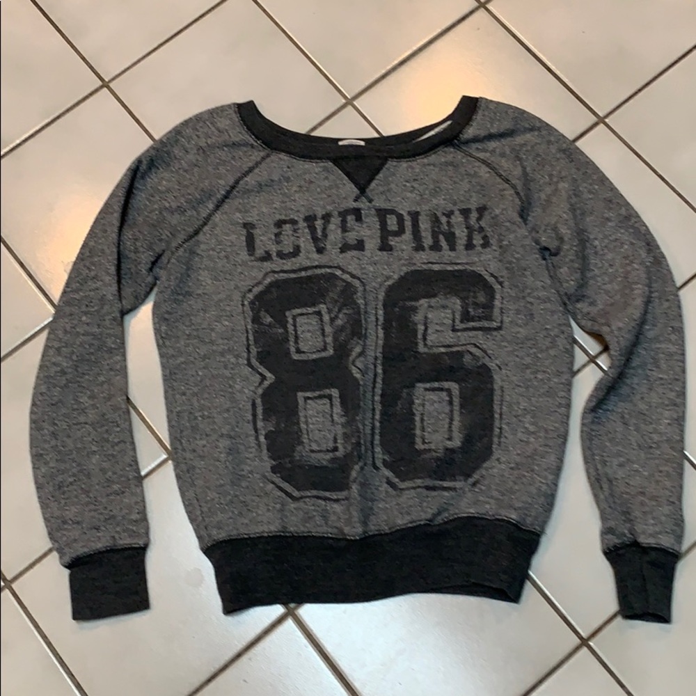 PINK Gray sweatshirt